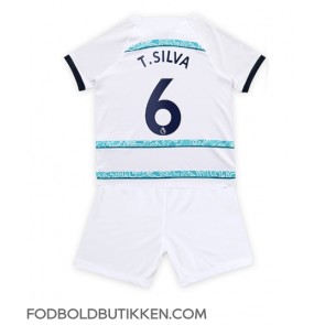Chelsea Thiago Silva #6 Udebanetrøje Børn 2022-23 Kortærmet (+ Korte bukser)
